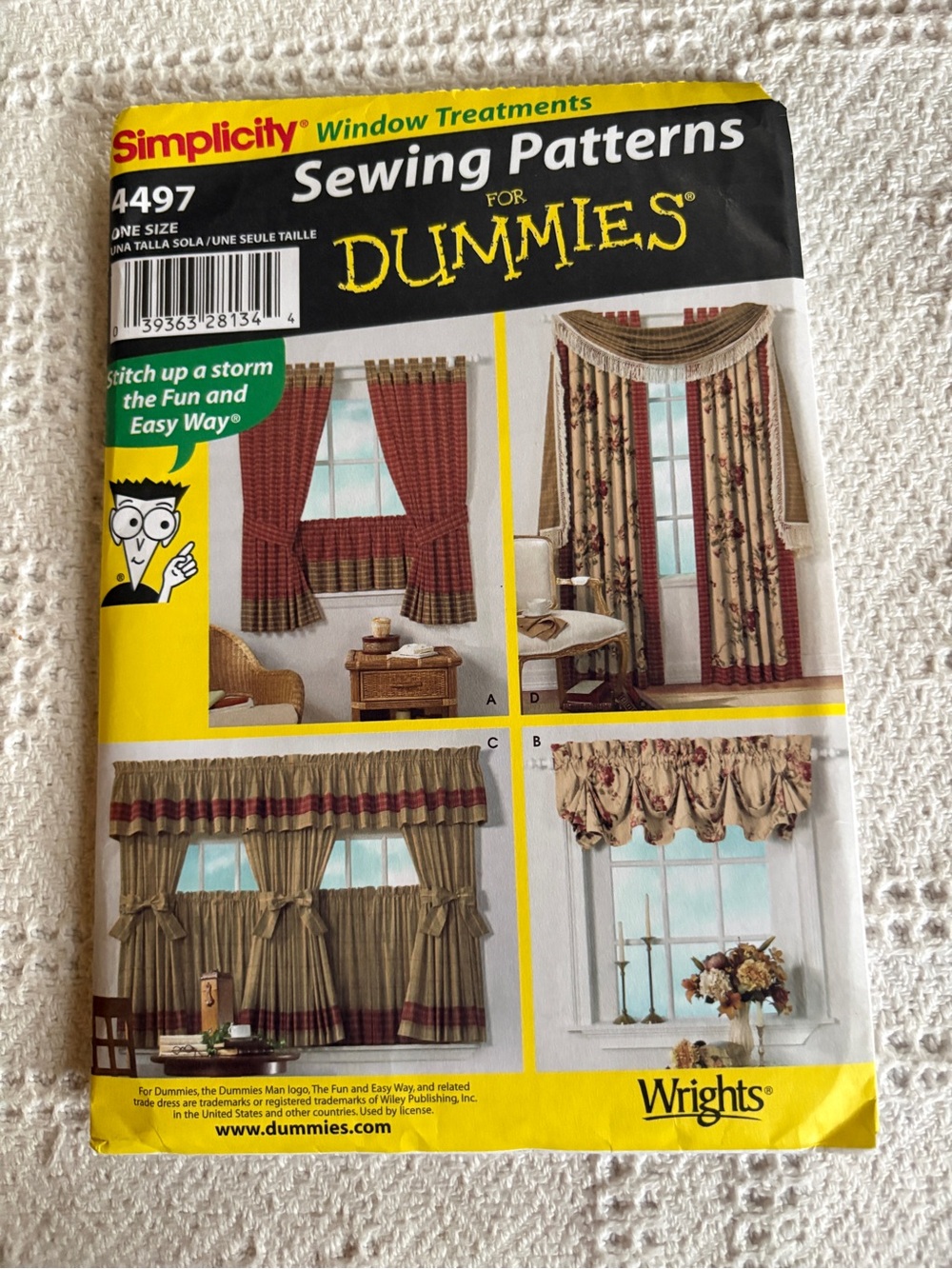 Simplicity Pattern 4497 for Window Treatments.